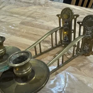 Brass Candle Sticks - Image 2