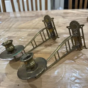 Brass Candle Sticks - Image 3