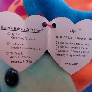 Lips the beanie baby 1999 with tag - Image 8