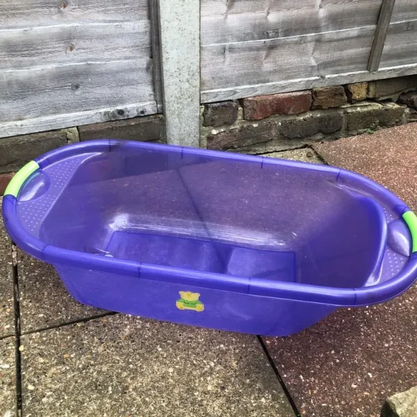 Purple baby bath