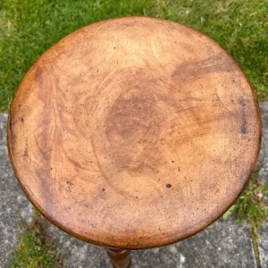 19th Century Mill Stool in Beech and Elm - Image 2