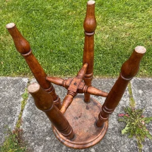 19th Century Mill Stool in Beech and Elm - Image 4