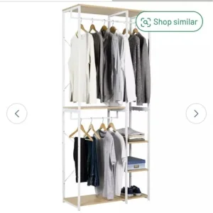 Argos Home Double 2 Rail 4 Shelf Wardrobe - White - Image 5