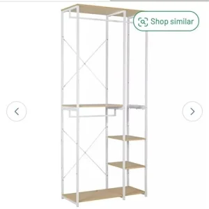 Argos Home Double 2 Rail 4 Shelf Wardrobe - White - Image 7