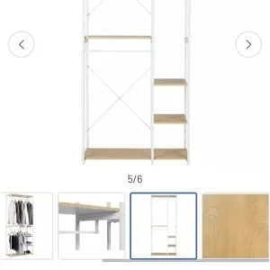 Argos Home Double 2 Rail 4 Shelf Wardrobe - White
