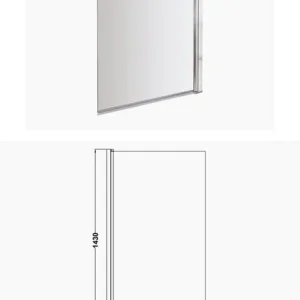 Glass shower screen panel - Image 2