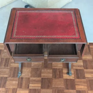 Vintage table with 2 drawers - Image 2