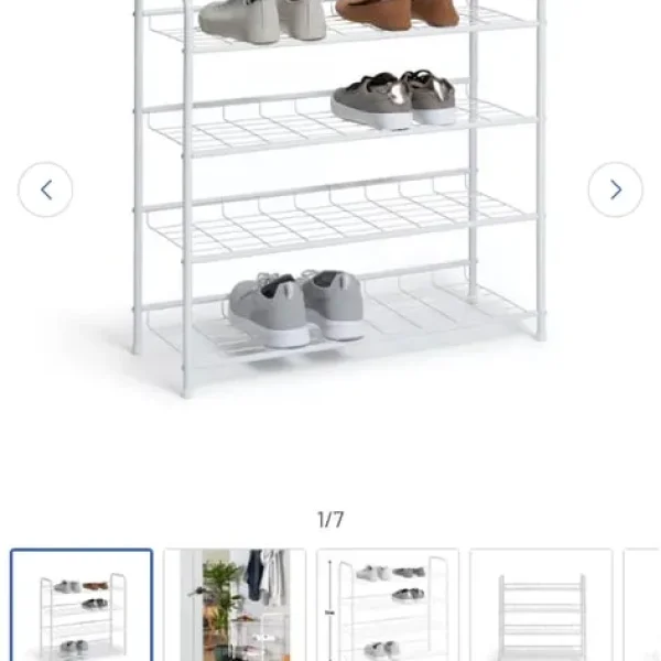 Metal shoe rack