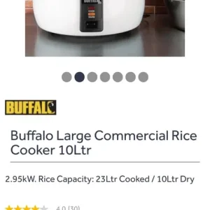 Bufalo commercial 23L rice cooker - Image 2