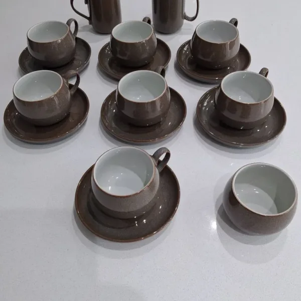 DENBY Greystone collection Tea Set