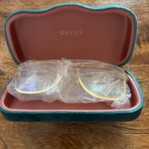 Gucci Dapper Dan Gold Glasses - Image 2