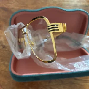 Gucci Dapper Dan Gold Glasses - Image 4