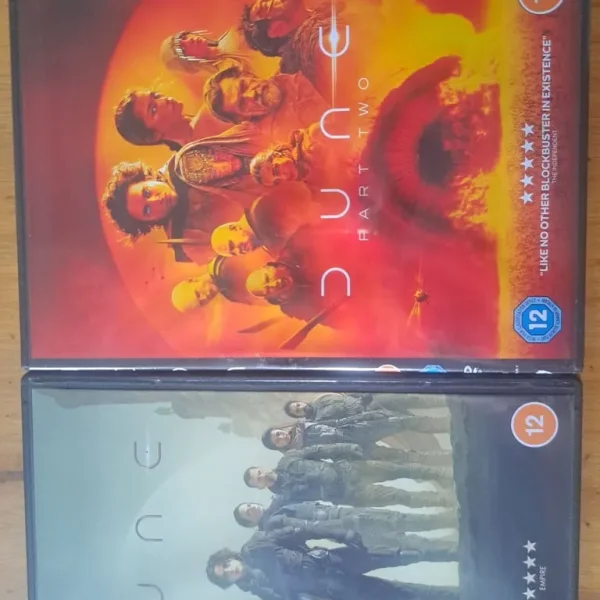 Dune Part 1 and 2 DVDs