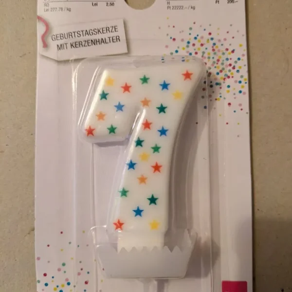 7 Birthday Candle