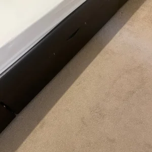 Double bed - brown faux leather - Image 3