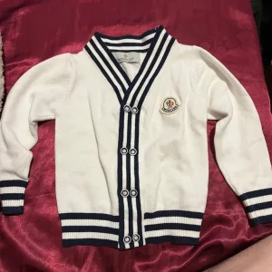 Moncler Kids Jacket White Navy - Image 2
