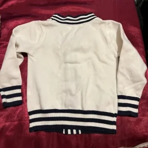 Moncler Kids Jacket White Navy - Image 3