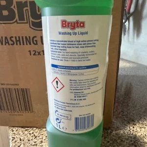 Bryta washing up liquid 12x 1ltr - Image 3