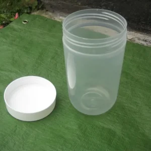 6 Plastic Screw-Lid Food Storage Jars - Image 2