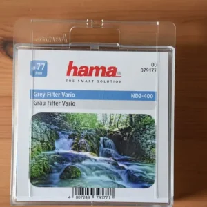 Hama variable neutral density filter 77mm filter ring