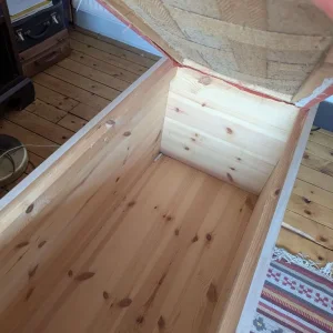Storage trunk chest with padded seat - Image 4