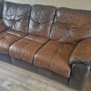 Leather recliner