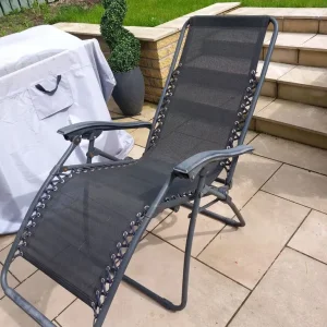 Black Garden Reclining Chairs - Image 2