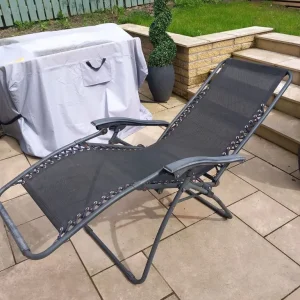 Black Garden Reclining Chairs - Image 3