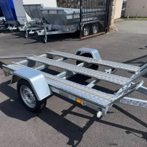 2m x 1.25m Single Axle Motorbike Trailer 750KG Unbraked - Image 4