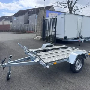 2m x 1.25m Single Axle Motorbike Trailer 750KG Unbraked - Image 5