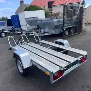 2m x 1.25m Single Axle Motorbike Trailer 750KG Unbraked - Image 6