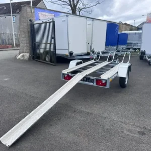 2m x 1.25m Single Axle Motorbike Trailer 750KG Unbraked - Image 8