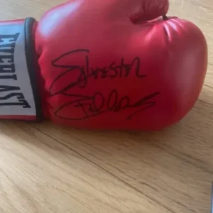 Sylvester Stallone signed boxing glove