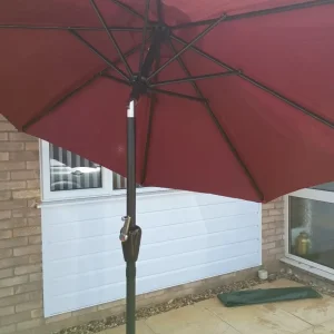 Garden Parasol 2.3m with tilt and winding mechanism - Image 6