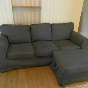 Sofa & foot stool - Image 5