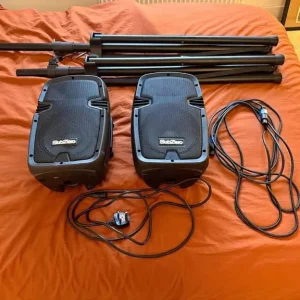 SubZero 200W 8" PA System with Digital Media Player & Stands - Image 2
