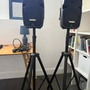 SubZero 200W 8" PA System with Digital Media Player & Stands - Image 6