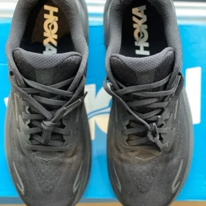 Black Hoka Clifton 10 running shoe for men - Image 3