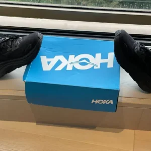 Black Hoka Clifton 10 running shoe for men - Image 4