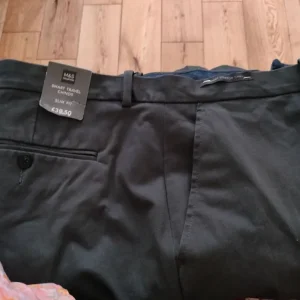 M&S men's charcoal trousers - Image 2