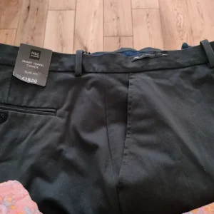 M&S men's charcoal trousers - Image 4