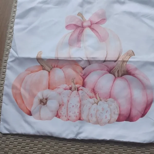 Large pink cushion covers Autumn set of 4