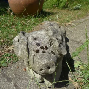 Weathered Garden Pig Ornament, 50cm Long - Image 2