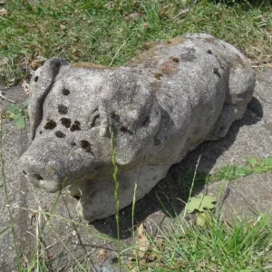 Weathered Garden Pig Ornament, 50cm Long
