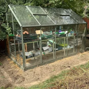 Simplicity Classic Old Cottage Green Greenhouse - Image 2