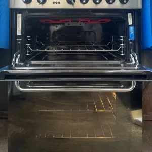 Indesit KDP60C 60cm double oven ceramic cooker stainless steel - Image 5