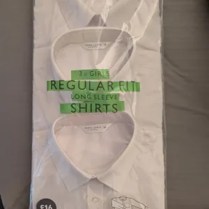 Three John Lewis Girls School Shirts – Age 14 - Image 2