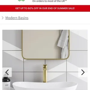 Victorian-style Arzerro oval sink