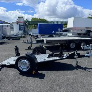 Foldable tiltbed trailer for motorbike transport - Image 4