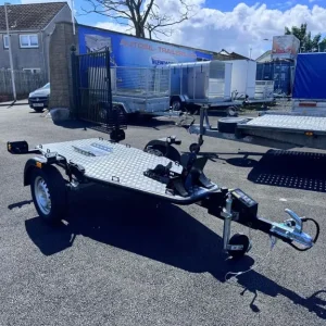 Foldable tiltbed trailer for motorbike transport - Image 5